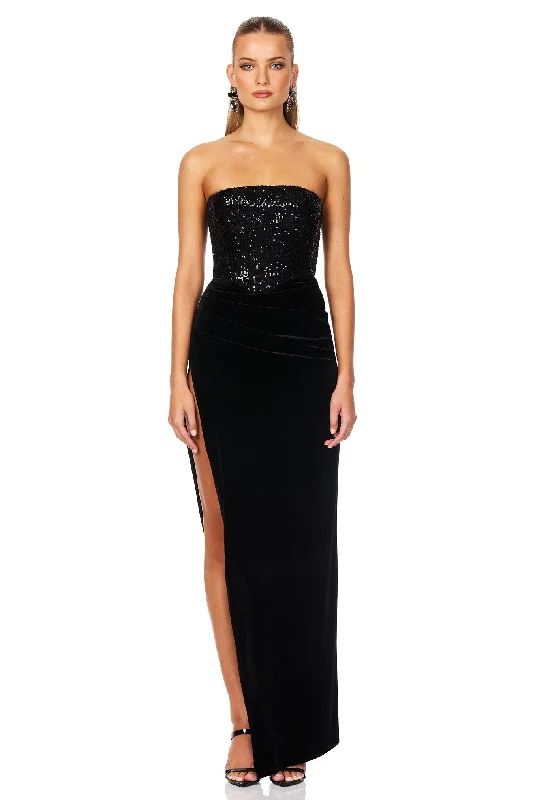Year-End Clearance Nookie Keke Gown - Black
