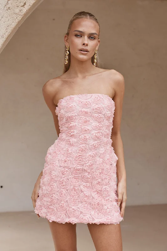 Act Fast ROSALINE MINI DRESS - PINK