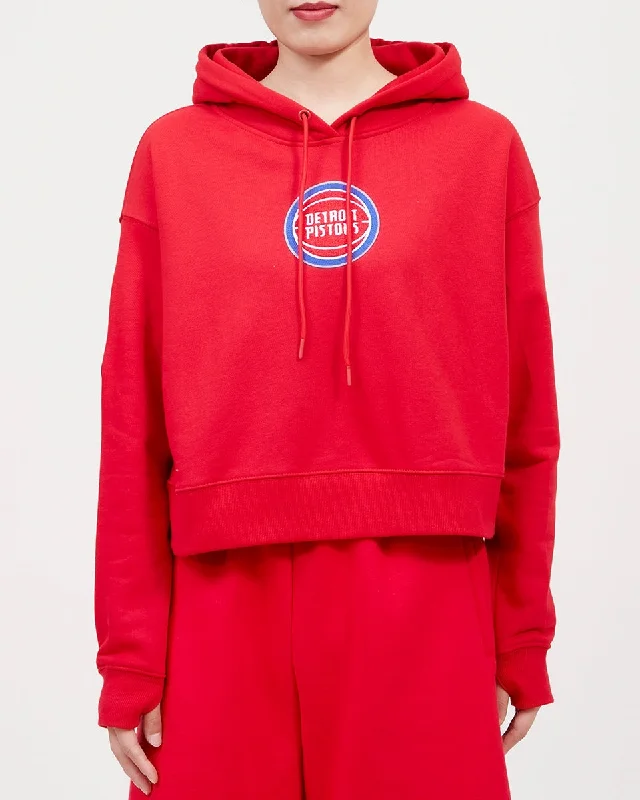 Price Buster SUDADERA CON GORRO NBA DETROIT PISTONS CLASSIC ESSENTIALS PARA MUJER