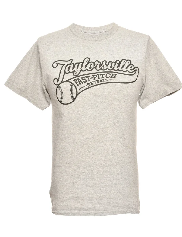 Special Price Softball Grey Sports T-shirt - M