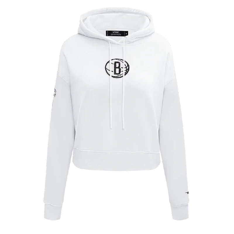 Unmissable Offer SUDADERA CON GORRO NBA BROOKLYN NETS CLASSIC ESSENTIALS PARA MUJER