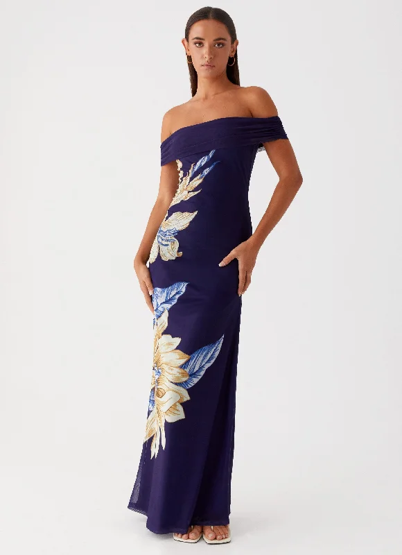 Weekend Special Got Your Attention Maxi Dress - Navy