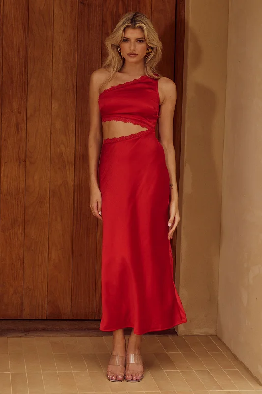 The Best Prices ALTA LONG MIDI DRESS - RED