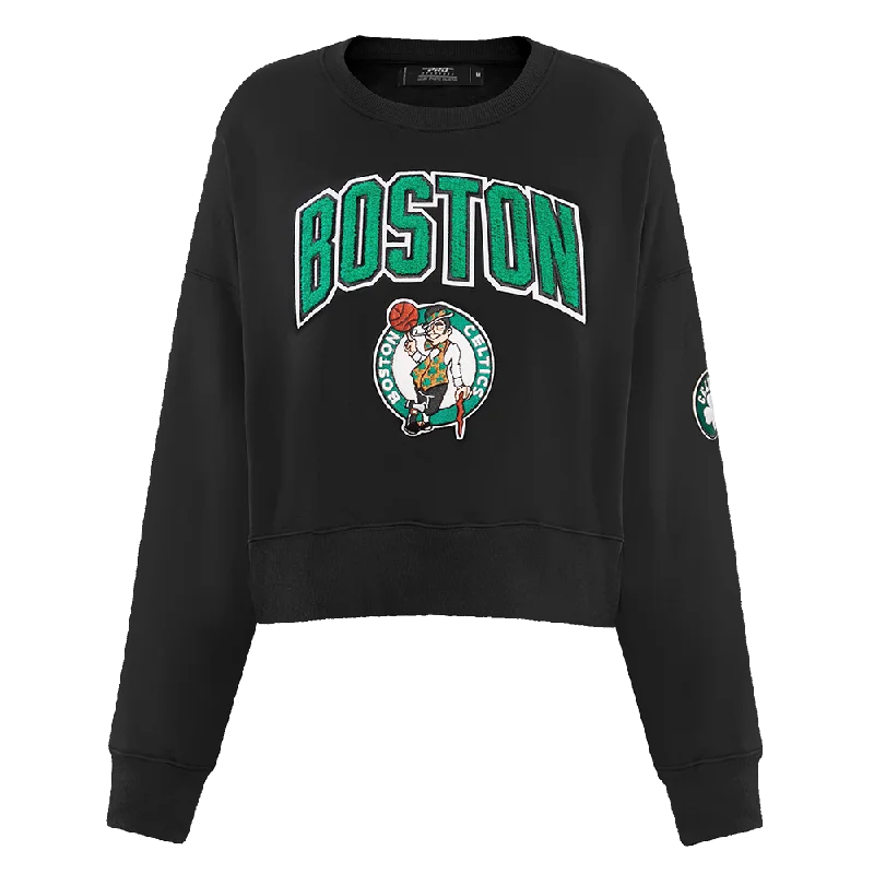 Act Fast SUDADERA DE CUELLO REDONDO NBA BOSTON CELTICS CLASSIC ESSENTIALS PARA MUJER