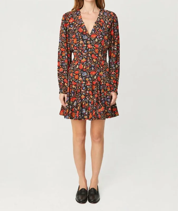 Savings Galore Wendy Dress In Black Vichy Rose