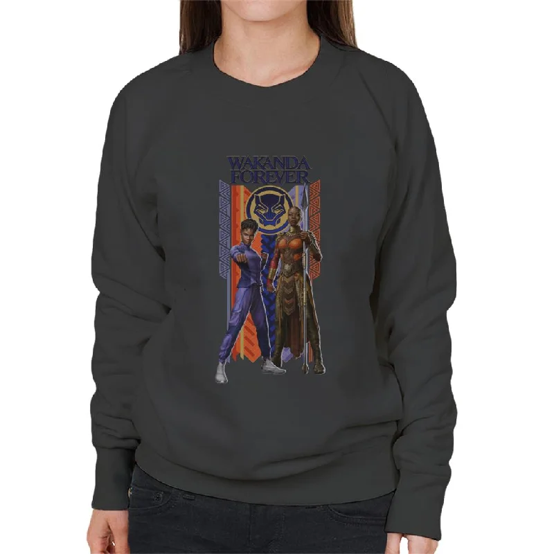 Limited Availability Marvel Black Panther Shuri Okoye Okavango Wakanda Forever Women's Sweatshirt
