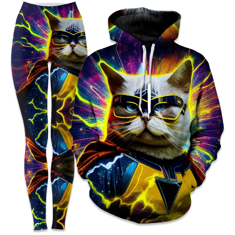 While Supplies Last Cat Hero Hoodie and Leggings Combo