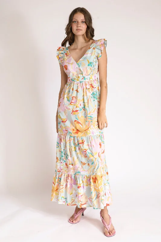 Sneak Peek Sale Georgia v-neck maxi dress