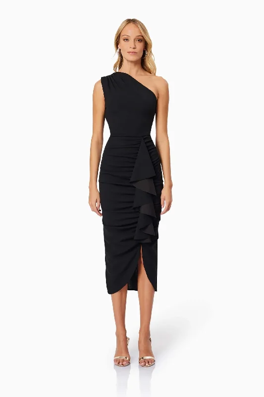Great Bargains Jade Midi Dress - Black