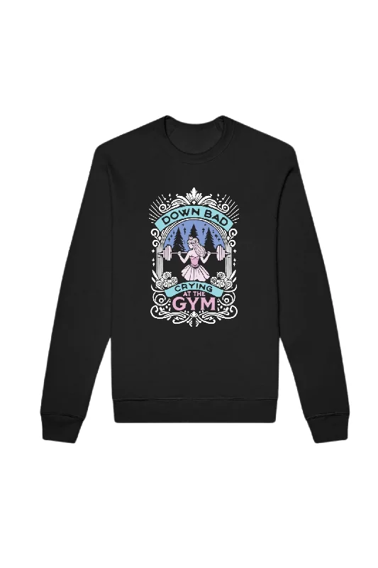 Quick Sale Down Bad Crying At The Gym Sweatshirt