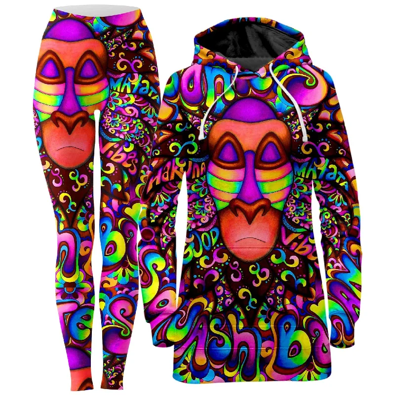 Limited Time Discount Rafiki Vibes Hoodie Dress and Leggings Combo