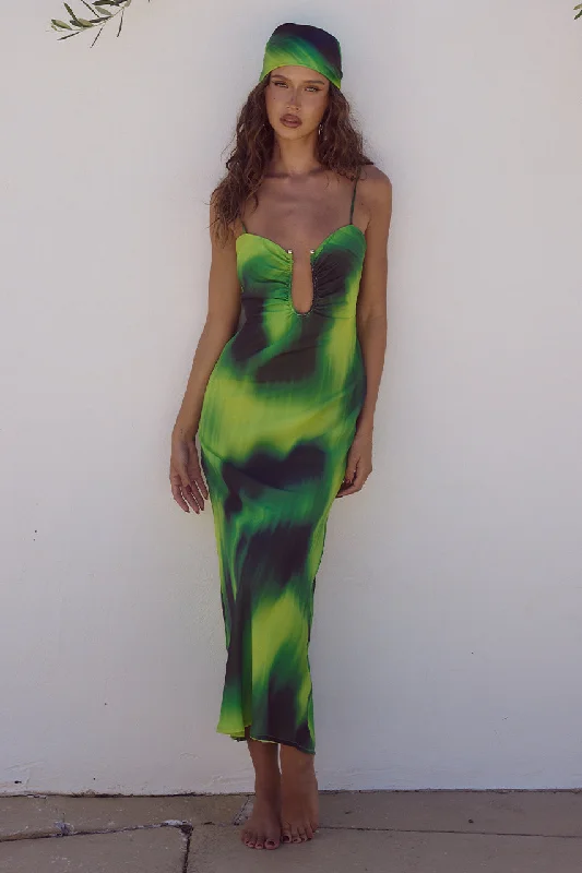 Price Drop ASTORA MIDI DRESS - LOTUS PRINT