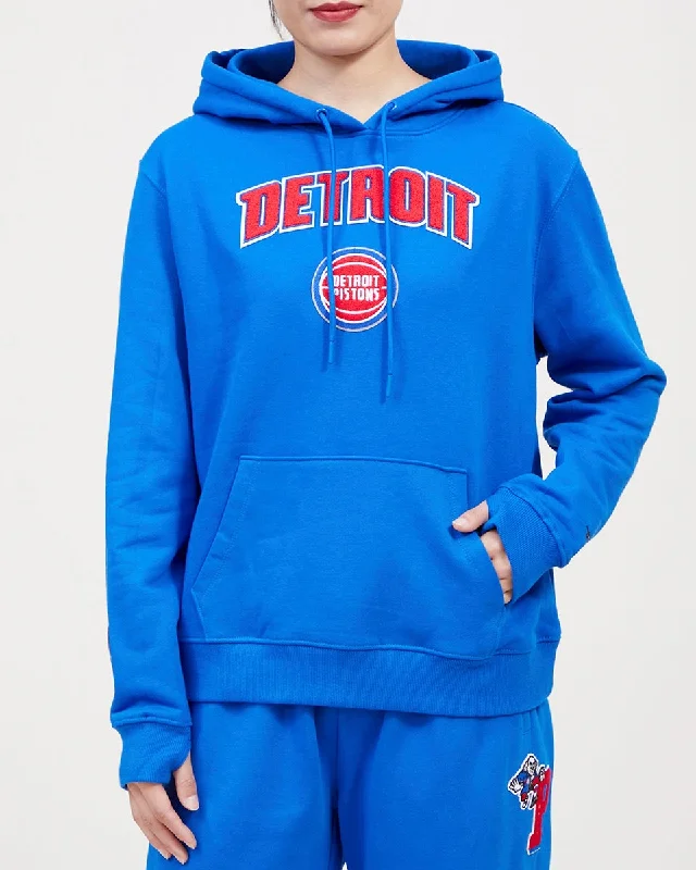 Factory Direct Sale SUDADERA CON GORRO NBA DETROIT PISTONS CLASSIC ESSENTIALS PARA MUJER