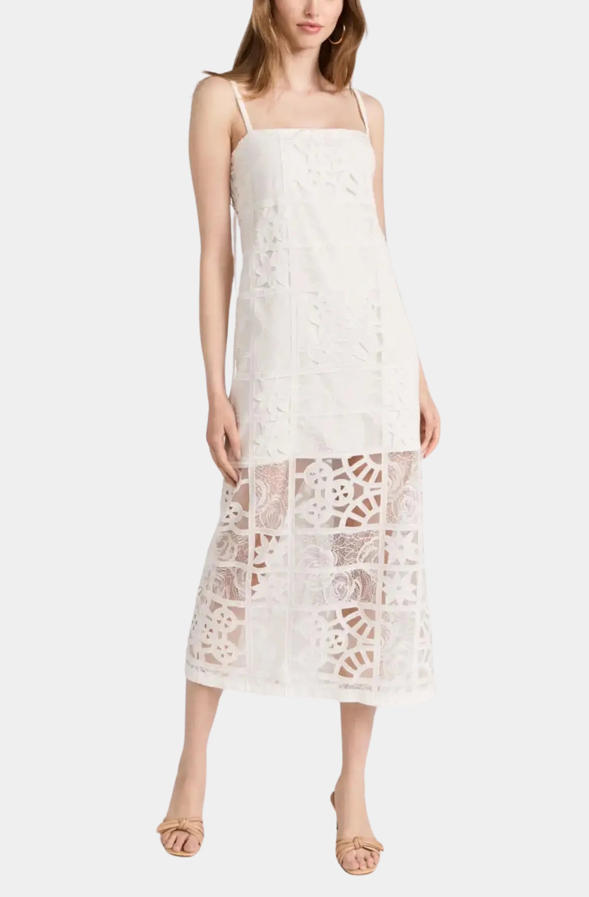 Price Slash Bronze Lace Maxi Dress