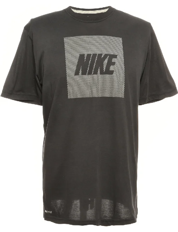 Stock Clearance Dark Grey Nike Printed T-shirt - M
