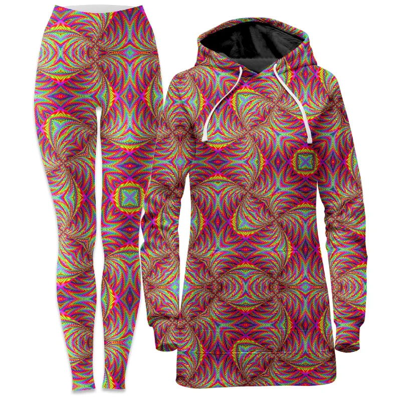 Take Advantage All The Faves Hoodie Dress and Leggings Combo