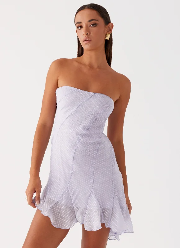 Shop and Save Yolanda Mini Dress - Lavender