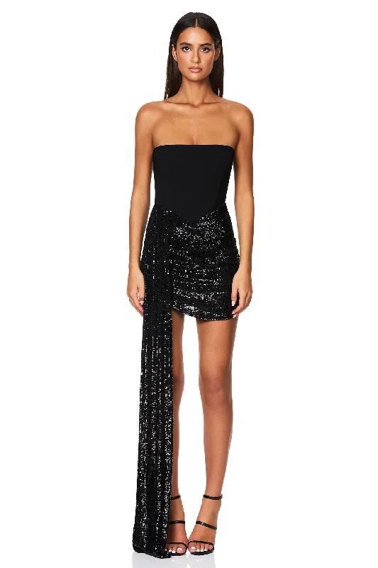 Price Drop Nookie Monet Mini Dress - Black