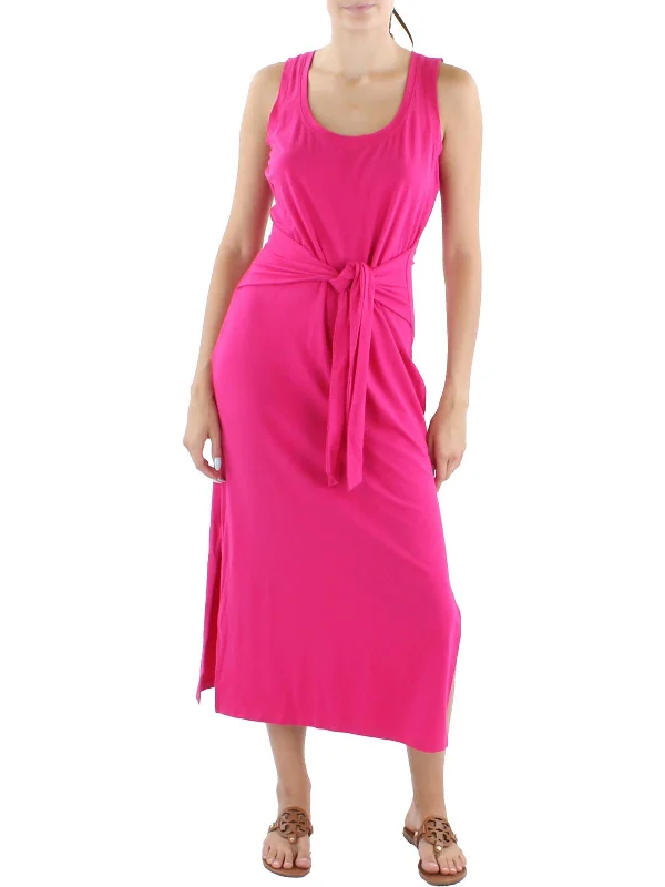 Buy Now Womens Tie-Front Long Maxi Dress