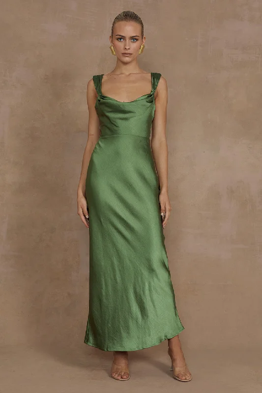 Super Deal HAVANNA MIDI DRESS - OLIVE