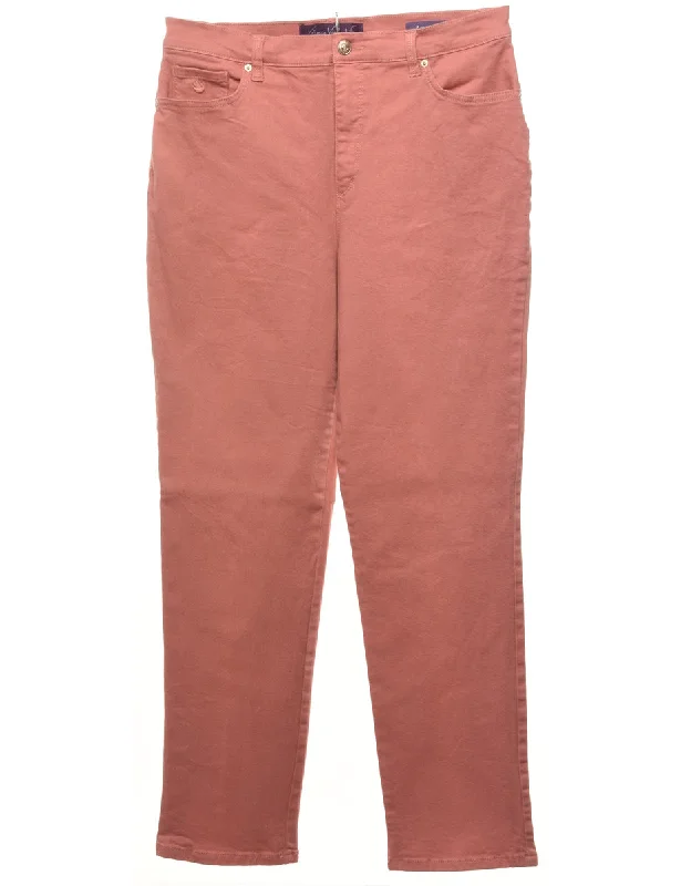 Final Markdown Tapered Salmon Pink Jeans - W32 L30