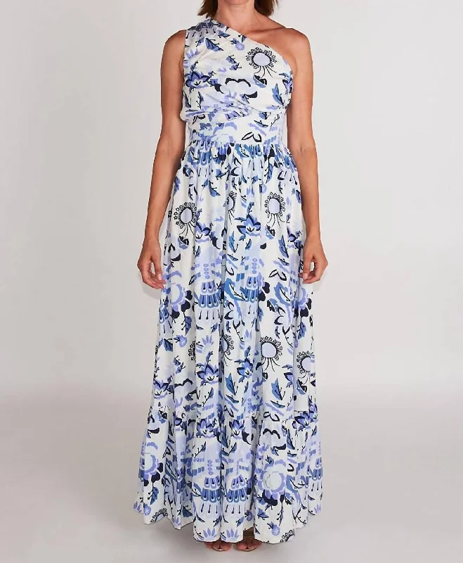 Take Advantage Southside Dress In Falconer Blue