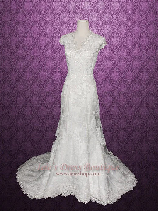 Extra Savings Other Allure M476 Inspired Modest Lace Overlay