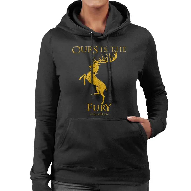 Friends and Family Sale Game Of Thrones Baratheon Ours Is The Fury Women's Hooded Sweatshirt