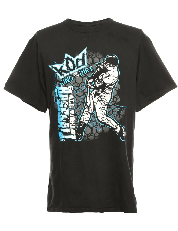 Steals and Deals King Of The Dirt Baseball Sports T-shirt - S