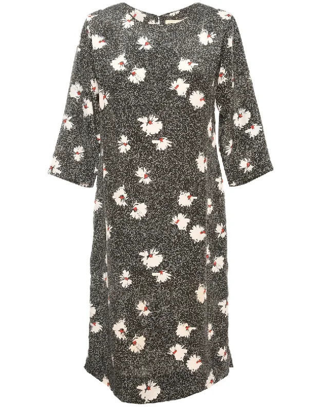 Special Price Floral Vintage Day Dress - L