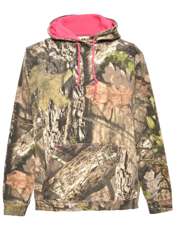 Flash Deals Woodland Printed Hoodie - L