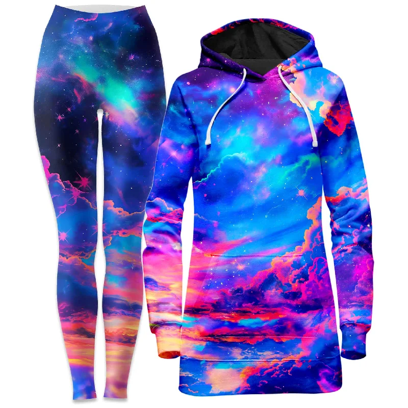 Savings Spectacular Storybook Sky Hoodie Dress and Leggings Combo