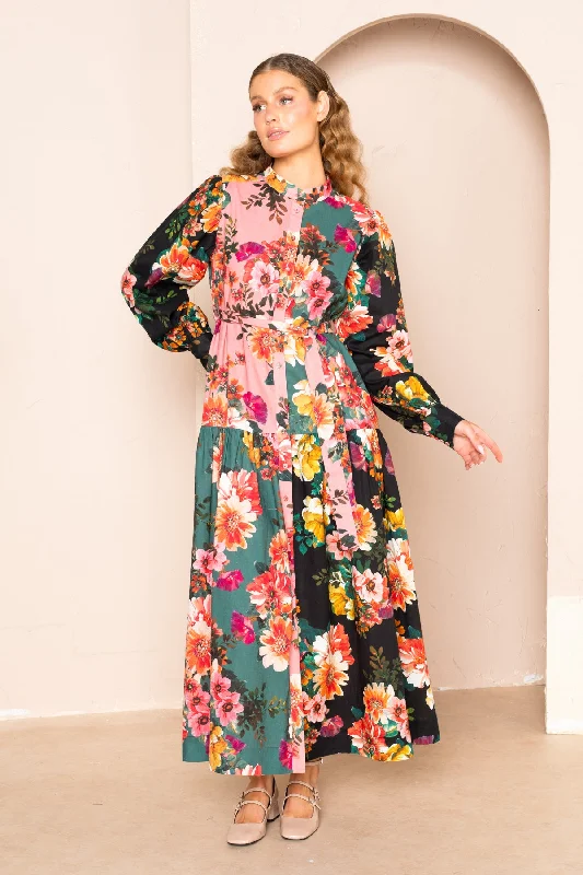 Limited Availability Sherri Tiered Maxi Shirt Dress