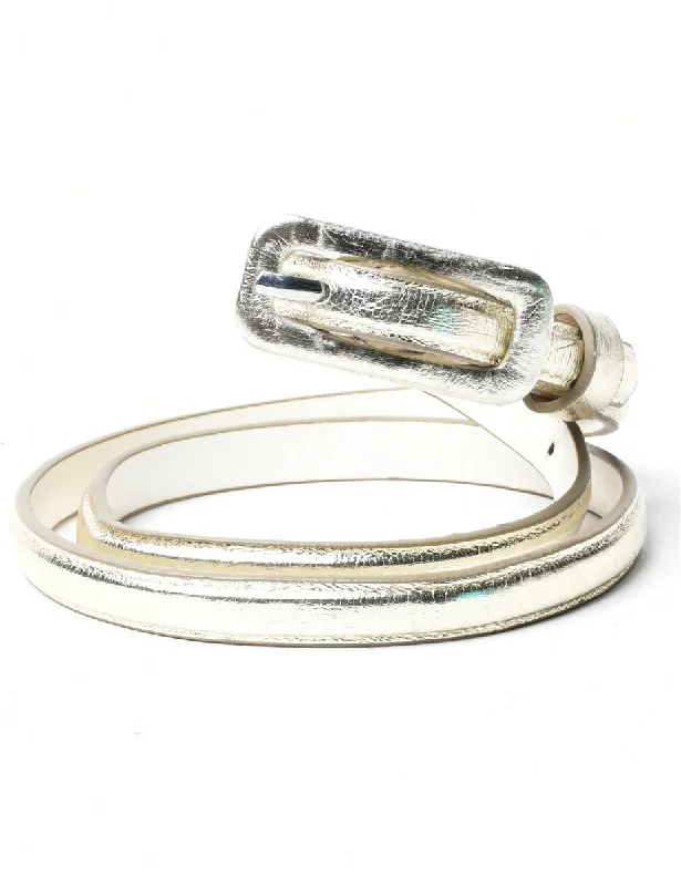 Low Prices Shiny Skinny Belt - M