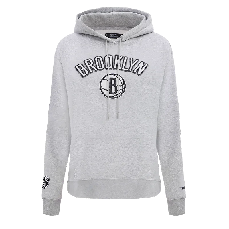 Lowest Price SUDADERA CON GORRO NBA BROOKLYN NETS CLASSIC ESSENTIALS PARA MUJER