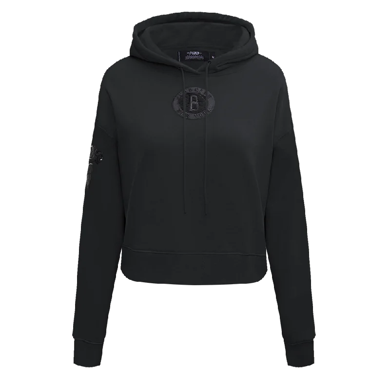 Grand Opening Sale SUDADERA CON GORRO NBA BROOKLYN NETS CLASSIC 3BK PARA MUJER