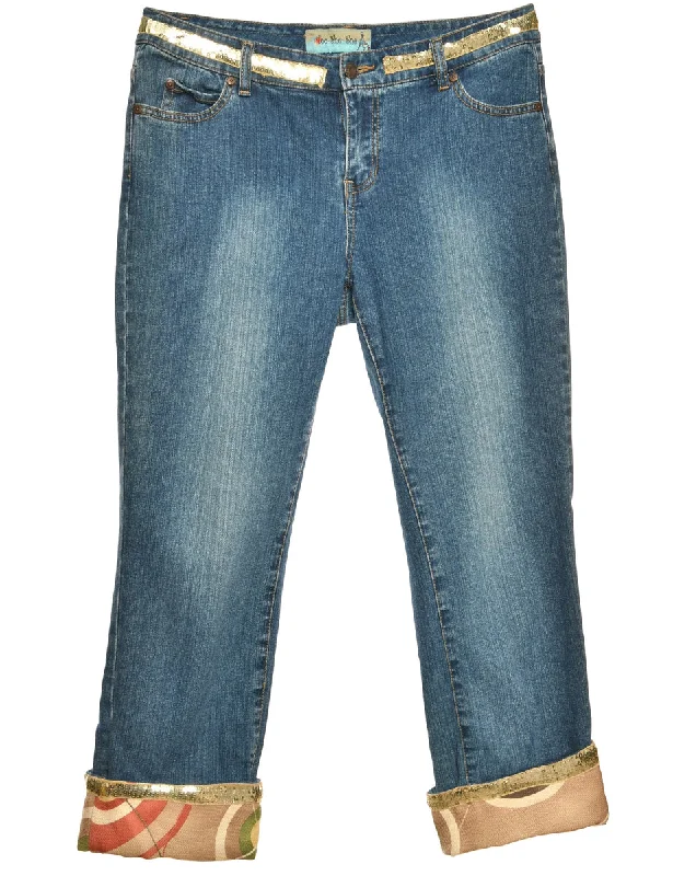 Clearance Items Cropped Straight Fit Jeans - W32 L27