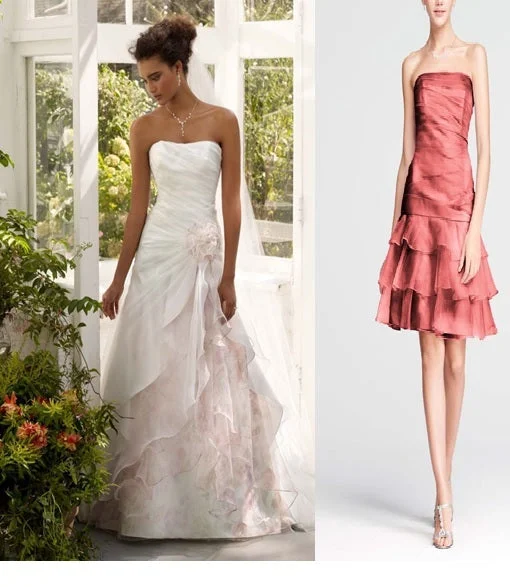 Blowout Deals David's Bridal 1bridal-gown 5bridesmaids dresses lot