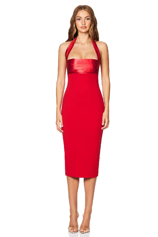 Price Rollback Nookie Renaissance Midi Dress - Red
