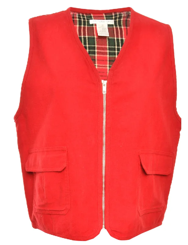 Last Chance Button Front Red Jacket - M