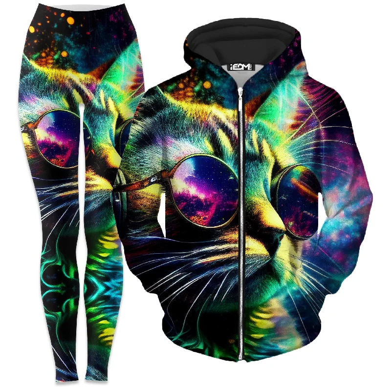 Stock Up and Save Enjoy the Views Zip-Up Hoodie and Leggings Combo