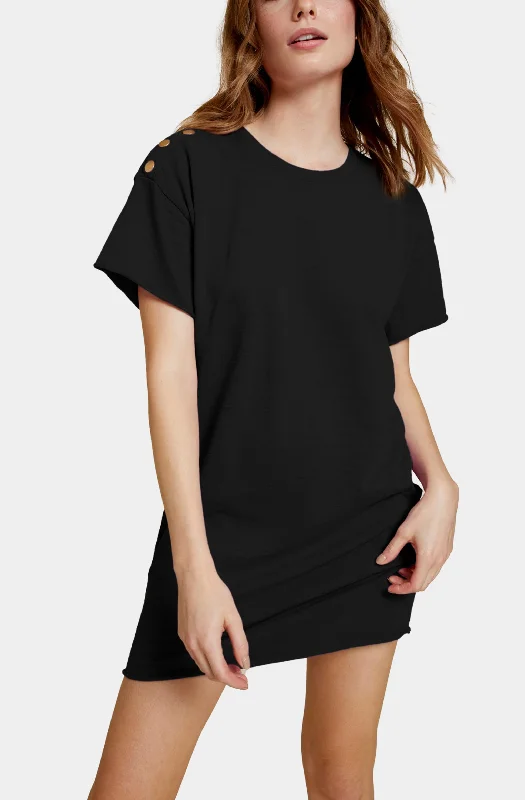 Deal Zone Rowan T-Shirt Dress W/ Snaps