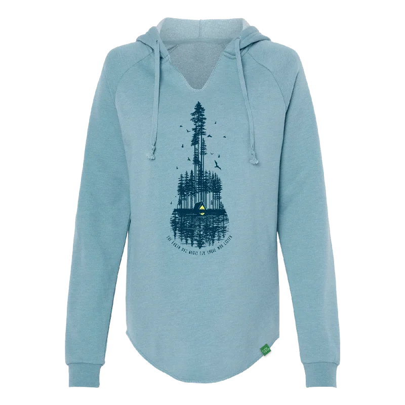 Can't Miss The Earth Has Music Women's Cut Hoodie