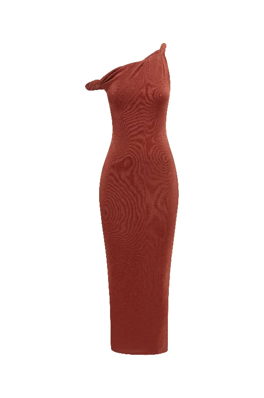 Don't Wait The Long Poppy Dress Cherry