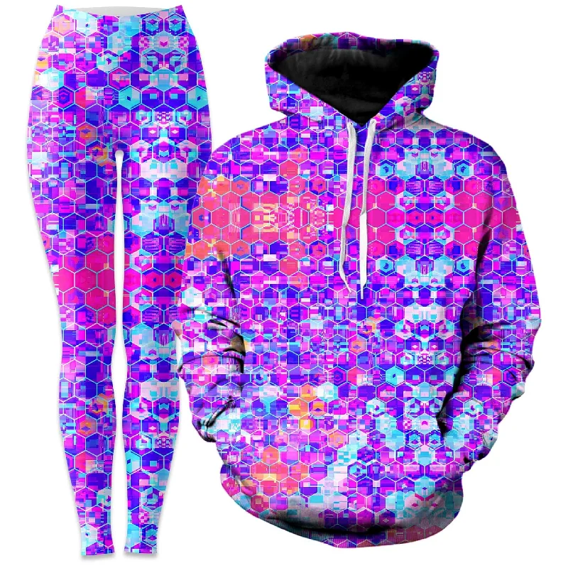 Super Savings Blocks Of Life Hoodie and Leggings Combo