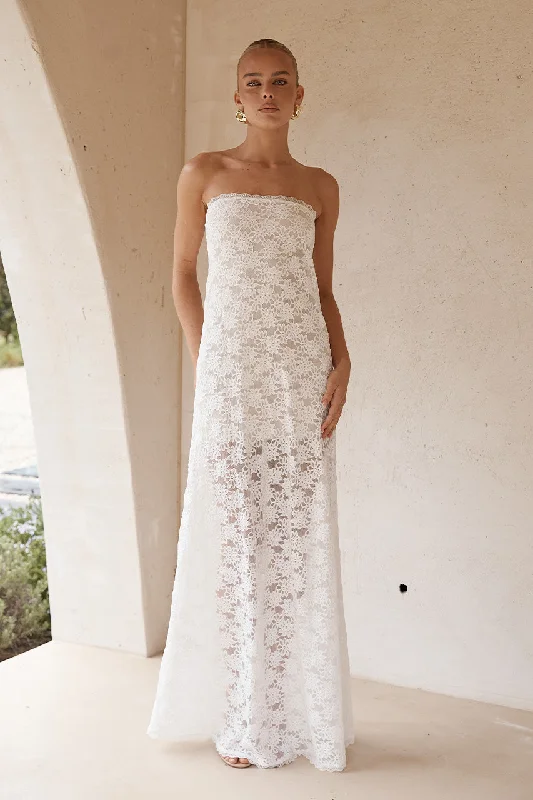 Stock Clearance KINERA MAXI DRESS - WHITE
