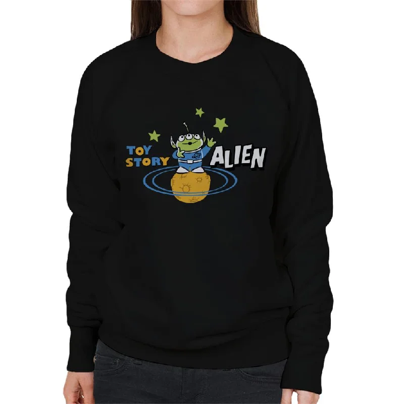 Discount Mania Disney Toy Story Pizza Planet Alien Women's Sweatshirt