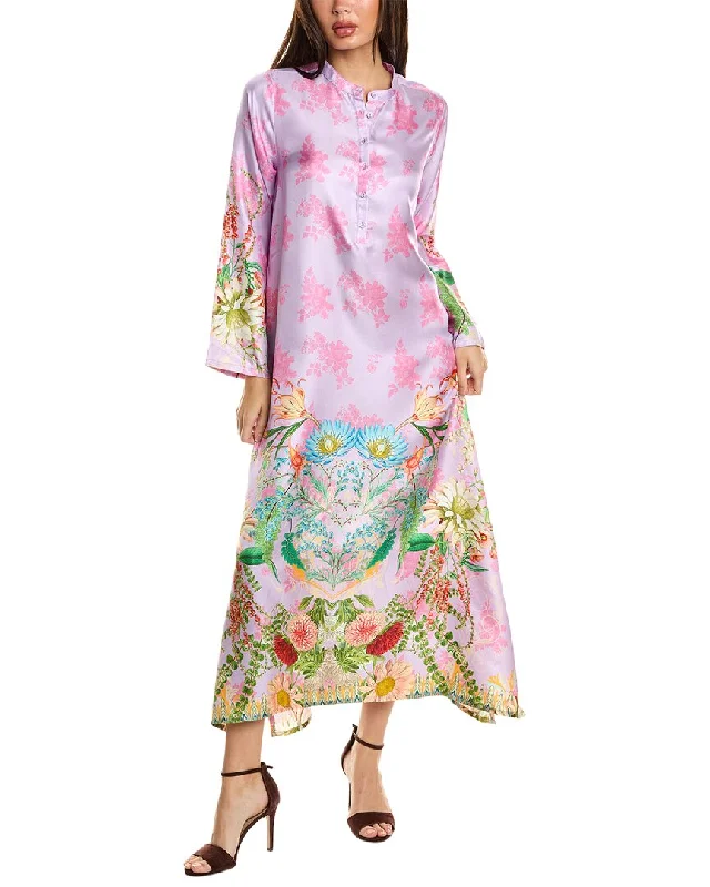 Can't Miss Johnny Was Cinzina Silk Maxi Dress