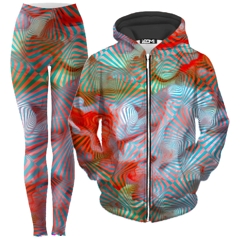Massive Deals Solstice Zip-Up Hoodie and Leggings Combo