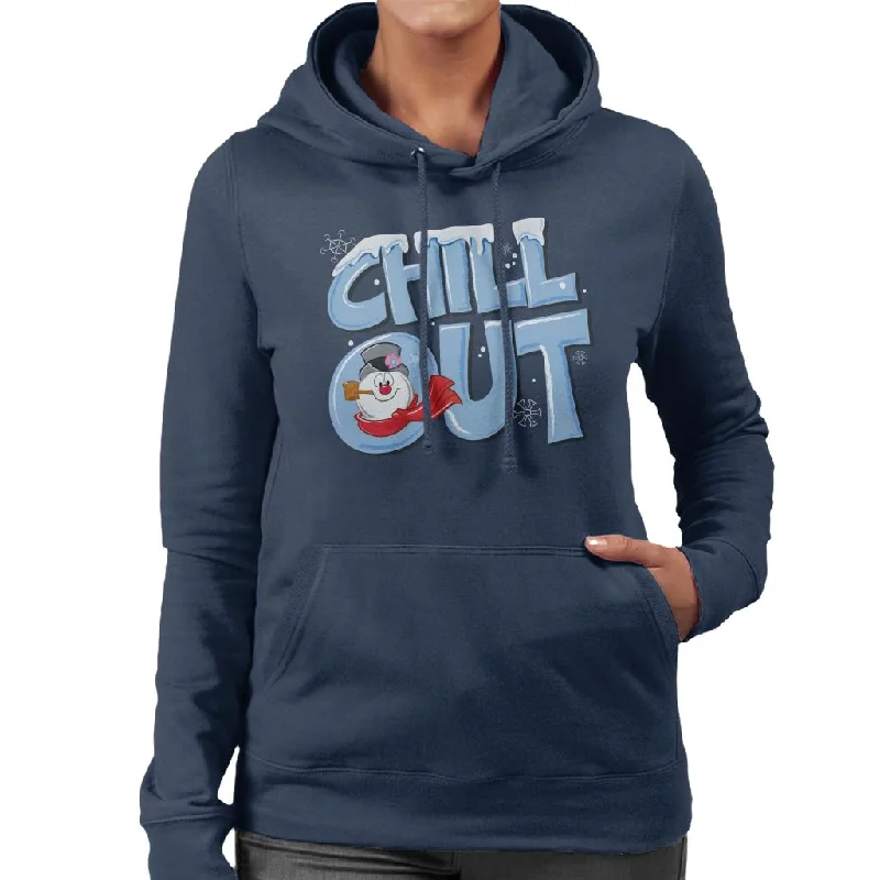 Deal Dash Frosty The Snowman Chill Out Women's Hooded Sweatshirt